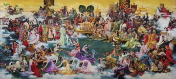 150の主題の芸術作品 Painting - 中国の妖精の国